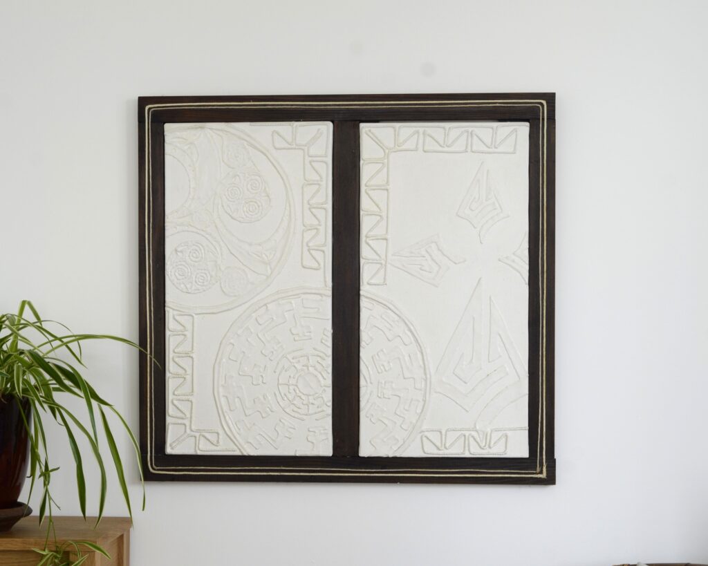toile+corde 70x76 huile