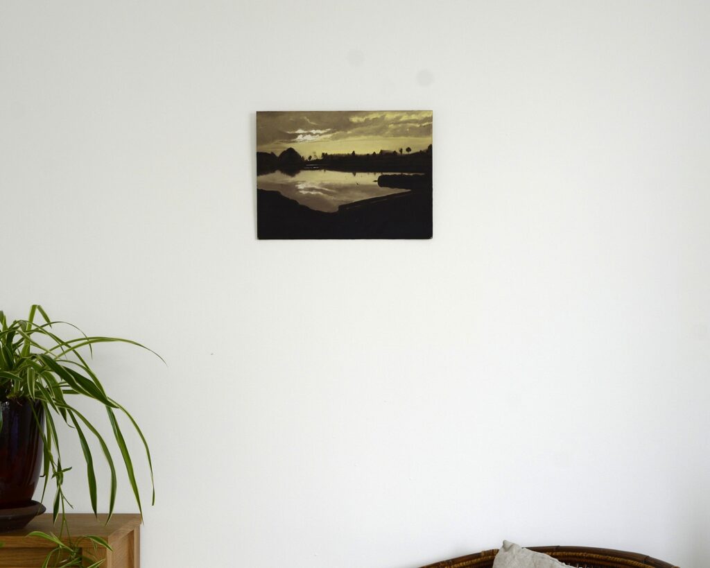 carton toilé x huile